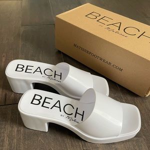 BEACH by Matisse Heeled White Sandal